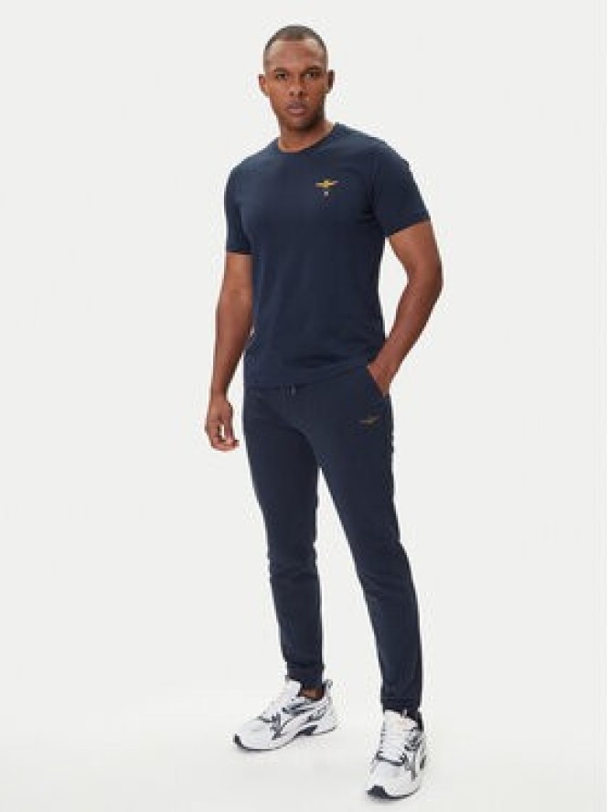 Aeronautica Militare T-Shirt 252TS1580UJ00372 Granatowy Regular Fit