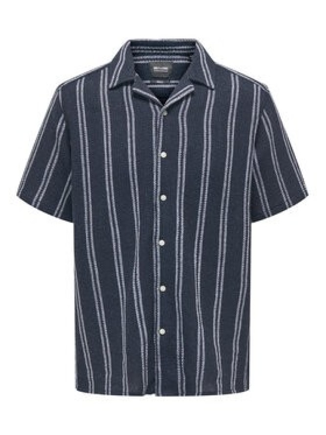 Only & Sons Koszula 22025659 Granatowy Regular Fit