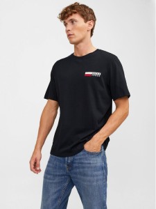Jack & Jones T-Shirt Corp 12233999 Czarny Standard Fit