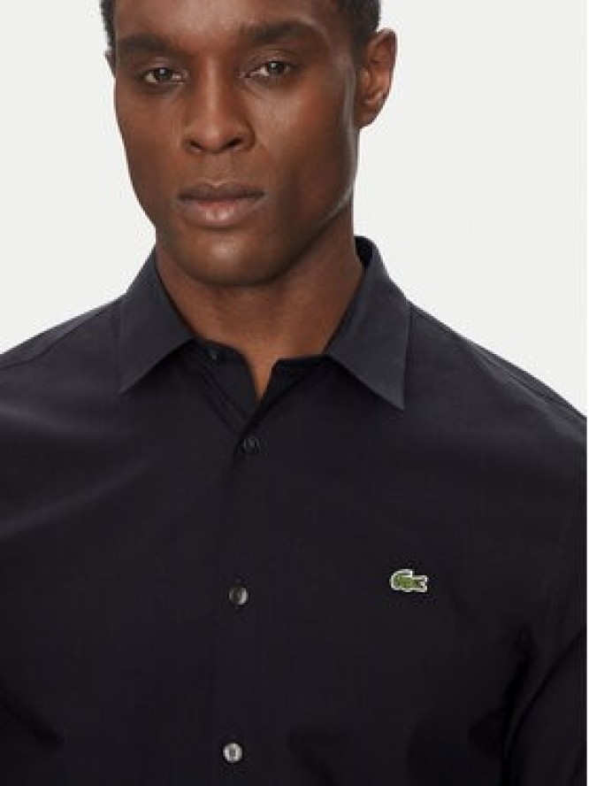 Lacoste Koszula CH5620 Granatowy Slim Fit