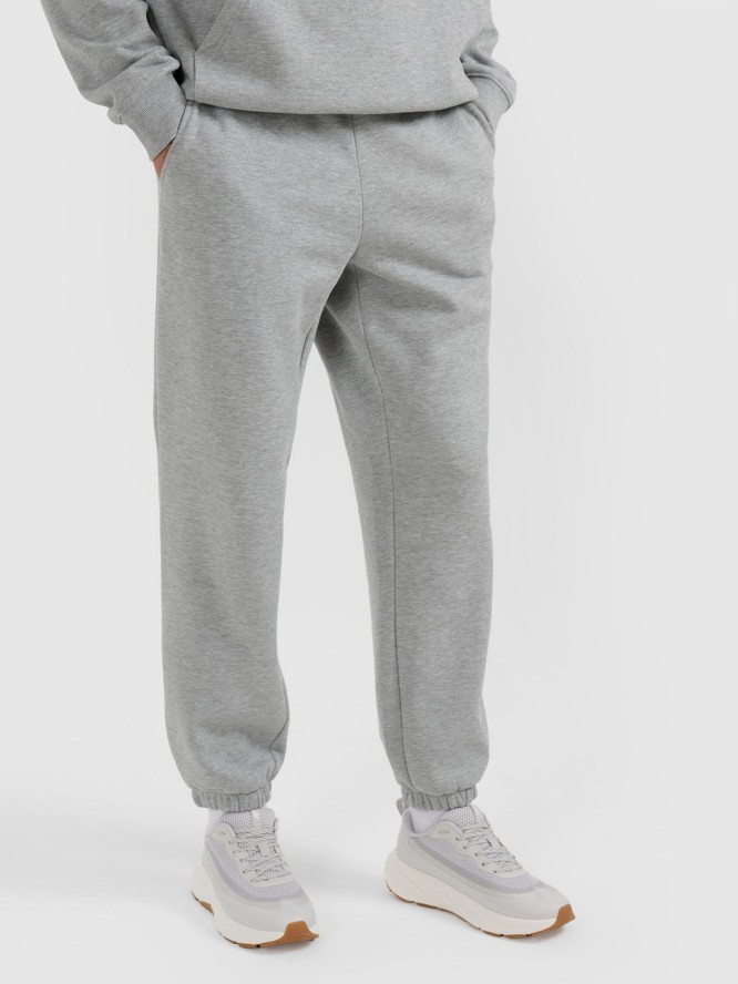 4F Spodnie dresowe joggery męskie - szare XL