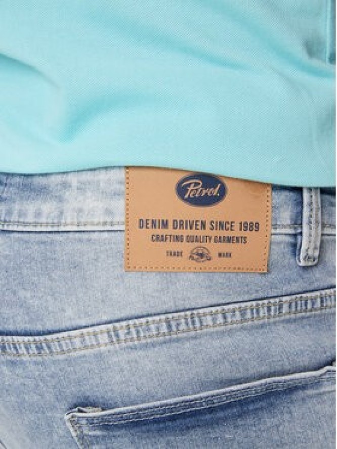 Petrol Industries Szorty jeansowe Seaham Niebieski Slim Fit