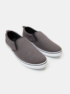 Trampki typu slip-on - szary