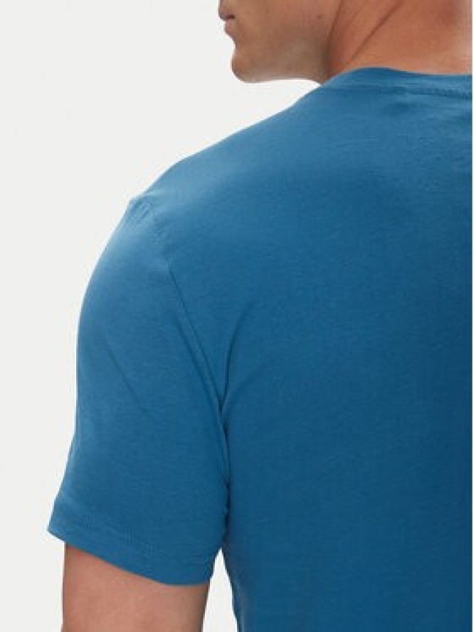 Mustang T-Shirt Austin 1016483 Niebieski Regular Fit