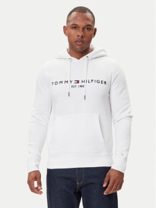 Tommy Hilfiger Bluza Logo MW0MW11599 Biały Regular Fit