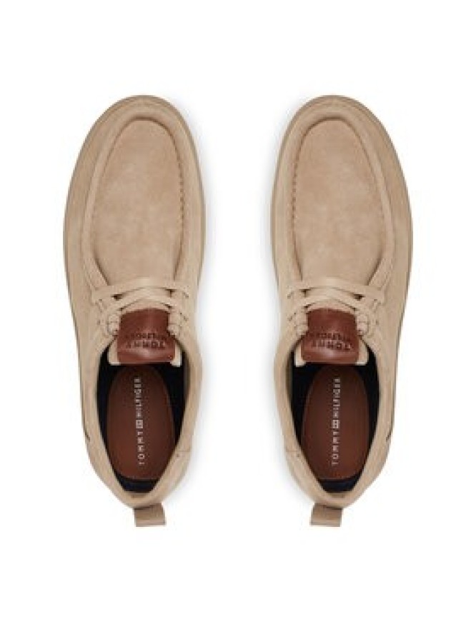 Tommy Hilfiger Półbuty Modern Light Suede Moc Toe Shoe FM0FM05501 Beżowy