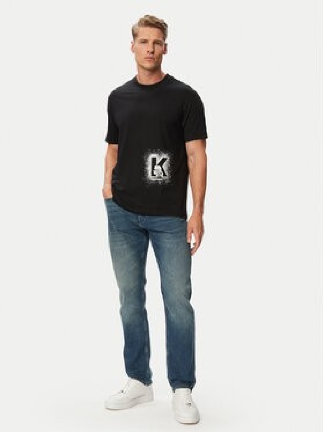 Karl Lagerfeld Jeans T-Shirt B3M17029 Czarny Regular Fit