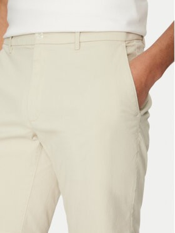 Calvin Klein Szorty materiałowe Modern Twill K10K114063 Beżowy Slim Fit