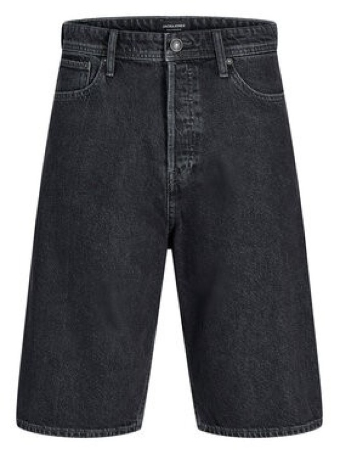 Jack & Jones Szorty jeansowe Iron 12278463 Czarny Baggy Fit