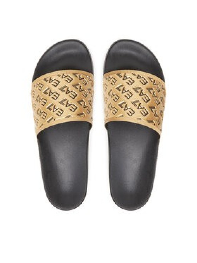 EA7 Emporio Armani Klapki 7X000109 AF15125 PC001 Złoty