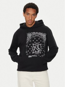 Karl Lagerfeld Jeans Bluza 245D1805 Czarny Regular Fit