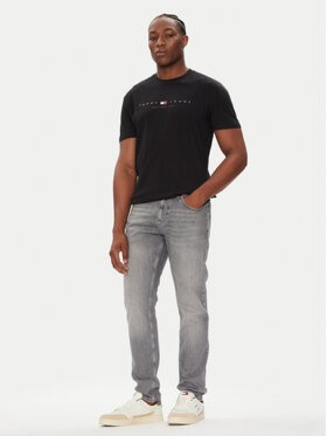 Tommy Jeans T-Shirt Flag Linear DM0DM21911 Czarny Regular Fit