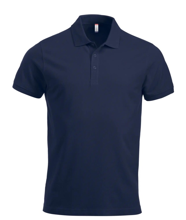 clique Classic Lincoln S/S koszulka polo z bawełny dark navy