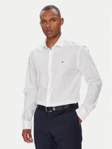Tommy Hilfiger Koszula MW0MW38347 Biały Slim Fit