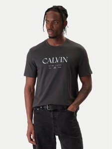 Calvin Klein T-Shirt LV04RE807G Szary Regular Fit
