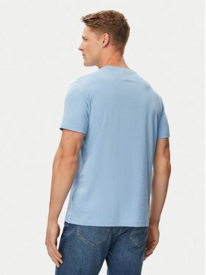 Beverly Hills Polo Club T-Shirt P-SS26M-TS41740 Niebieski Regular Fit