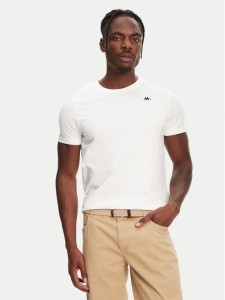 Robe di Kappa T-Shirt Luc 611187W Biały Regular Fit