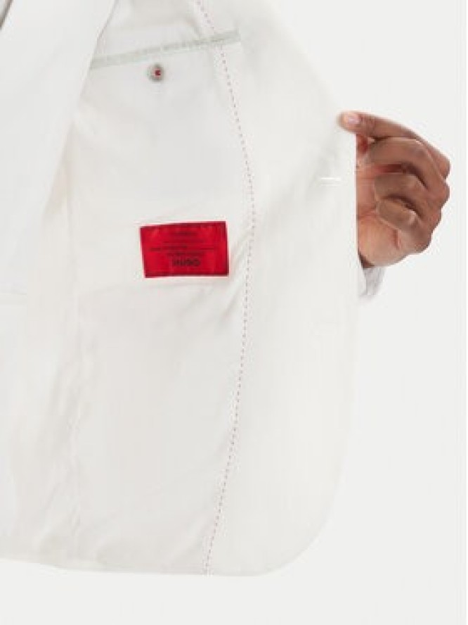 HUGO Garnitur Henry 50559672 Kremowy Slim Fit