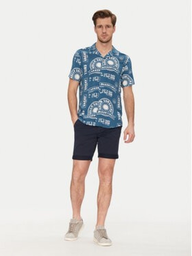 Blend Szorty materiałowe 20717939 Granatowy Regular Fit