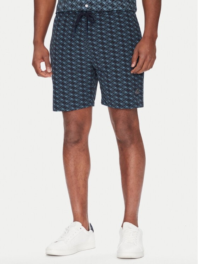 Moose Knuckles Szorty kąpielowe Hide And Swim M15MR756H Granatowy Regular Fit