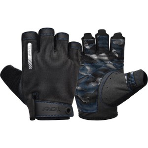 Rękawiczki gimnastyczne T2 - Half Finger - Niebieski - S