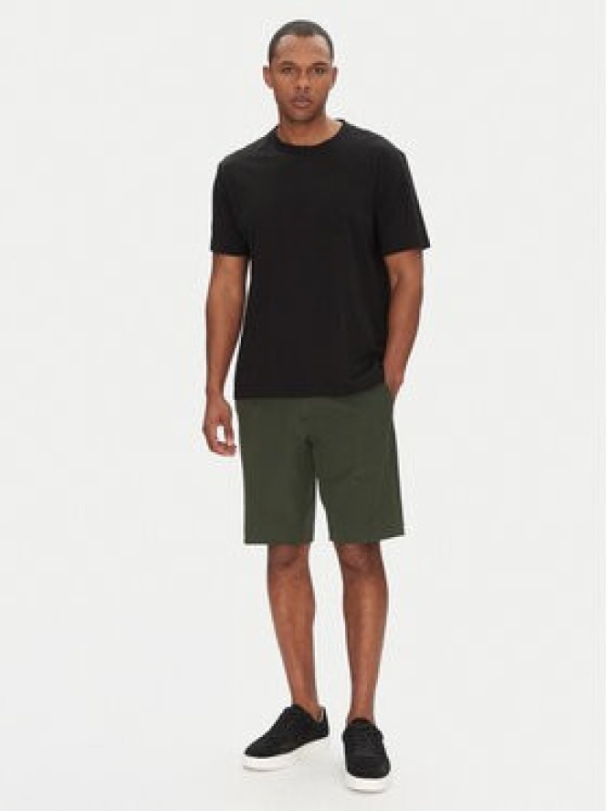 BOSS Szorty materiałowe S_Commuter_10.5 Inch 50540337 Zielony Slim Fit