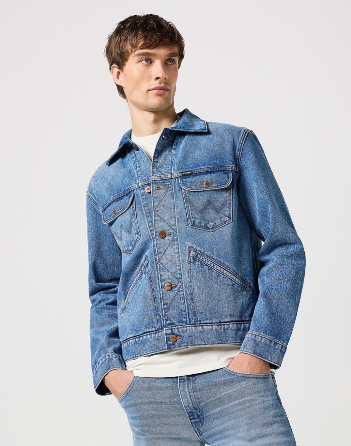 WRANGLER MESKA KURTKA JEANSOWA 124MJ Sheriff 112350476 W4MJ013842
