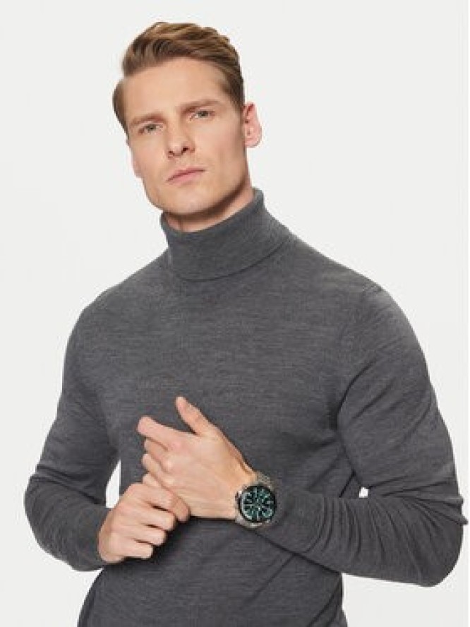 BOSS Zegarek Globetrotter 1513930 Srebrny