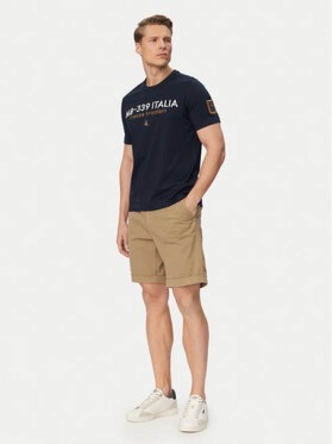 Aeronautica Militare Szorty materiałowe 261BE0278UCT04292 Beżowy Regular Fit