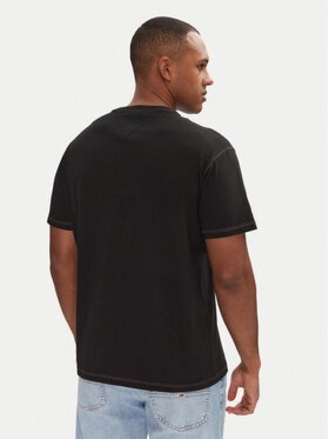 Tommy Jeans T-Shirt Tonal Crest DM0DM20805 Czarny Relaxed Fit