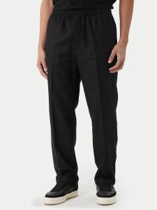 Calvin Klein Spodnie materiałowe LV04LF619G Czarny Straight Fit