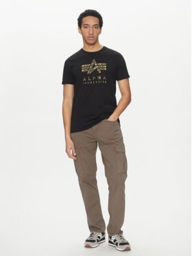 Alpha Industries T-Shirt Camo Puff 146506 Czarny Regular Fit