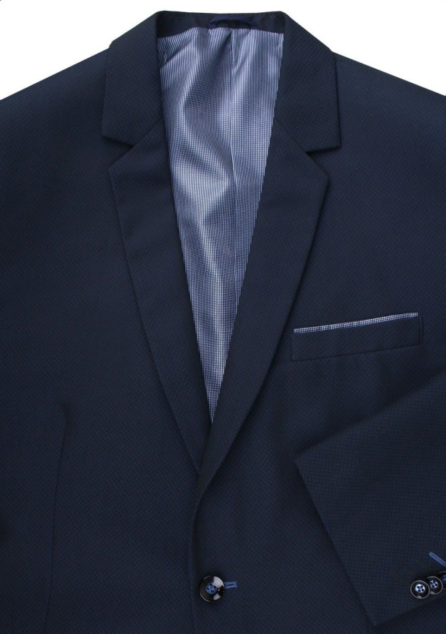 Granatowy Garnitur na Studniówkę lub Wesele - Taliowany - Casino