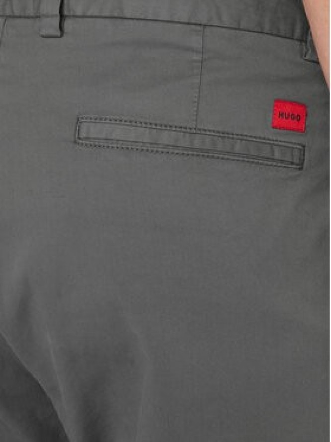 HUGO Chinosy David251D 50530886 Szary ciemny Slim Fit