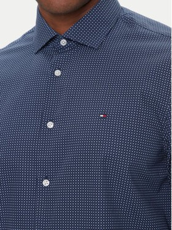 Tommy Hilfiger Koszula MW0MW40523 Granatowy Slim Fit