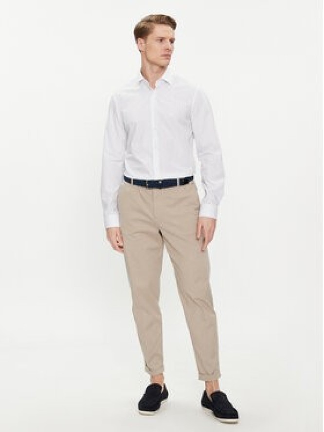 Calvin Klein Koszula K10K112303 Biały Fitted Fit