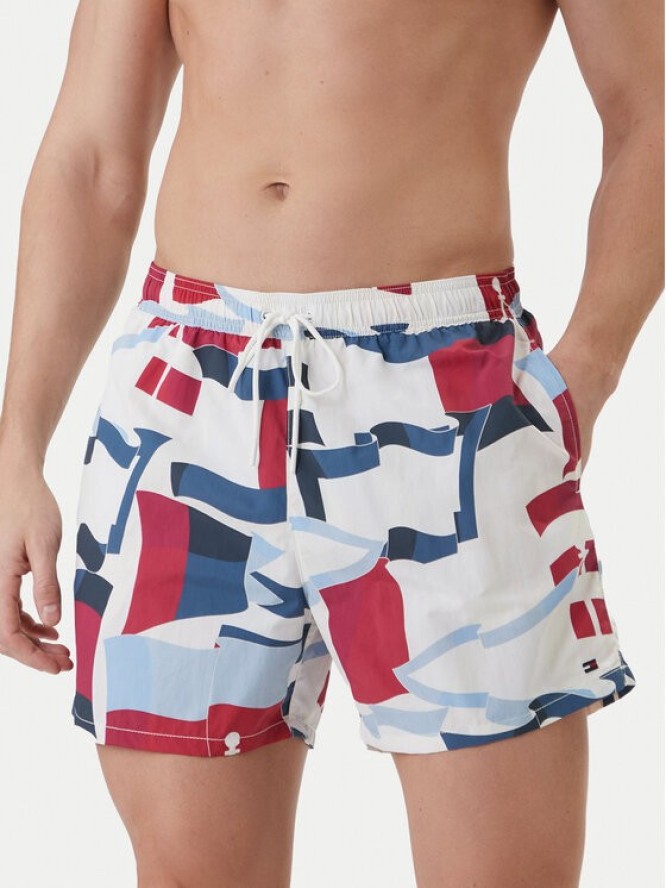 Tommy Hilfiger Szorty kąpielowe UM0UM03491 Kolorowy Regular Fit