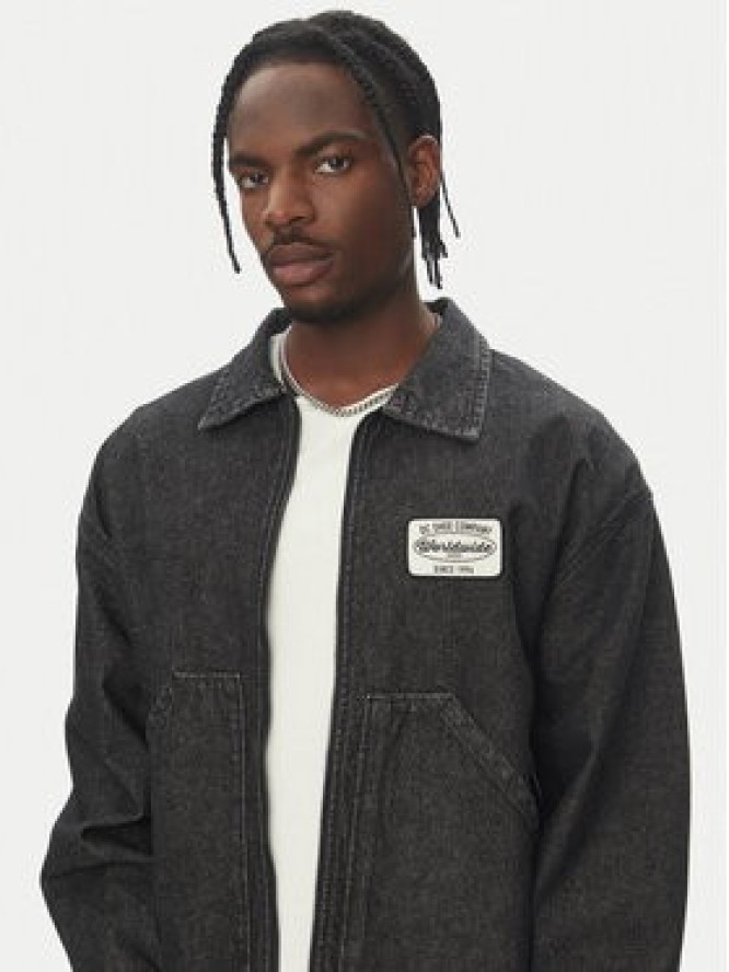 DC Shoes Kurtka jeansowa Pit Crew Jacket ADYJK03206 Czarny Boxy Fit