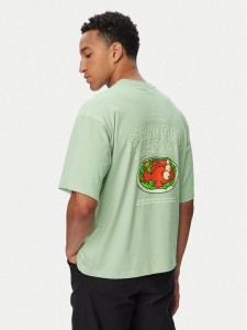 adidas T-Shirt Blinky Graphic LG5062 Zielony Oversize