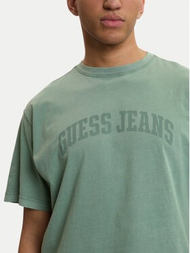 Guess T-Shirt M6GIB6 K8FQ4 Zielony Regular Fit