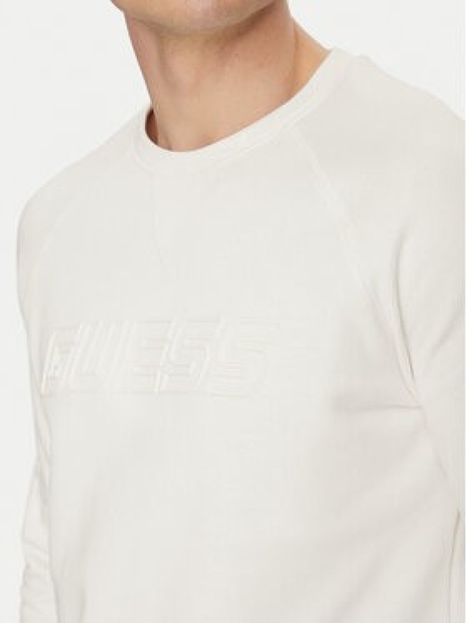 Guess Bluza Z4YQ16 KAIJ1 Écru Regular Fit