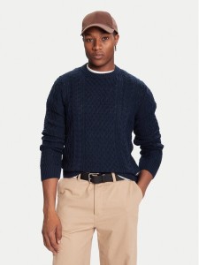 Tommy Jeans Sweter DM0DM22101 Granatowy Regular Fit