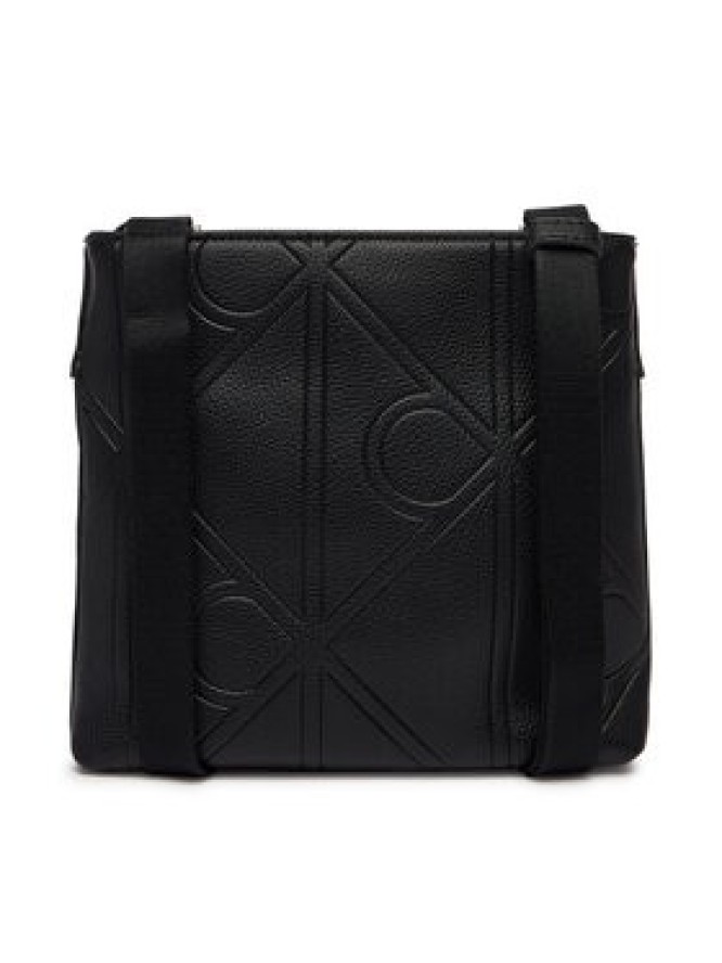 Calvin Klein Saszetka Emblem Emboss Slim Flatpack LV04D3370G Czarny