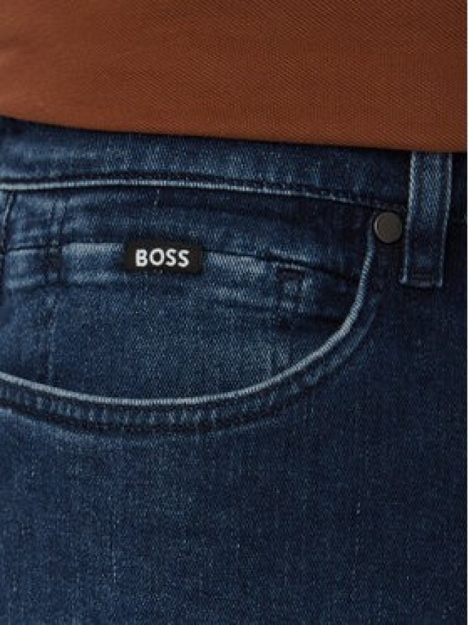 BOSS Jeansy Delaware 50557490 Granatowy Slim Fit