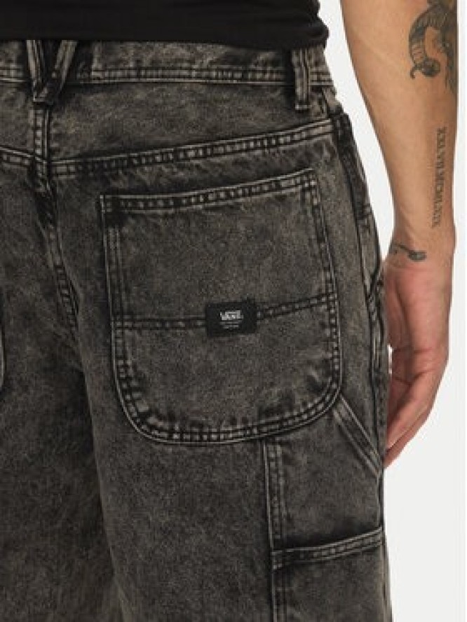 Vans Szorty jeansowe Drill Chore VN0A7S4S Czarny Loose Fit