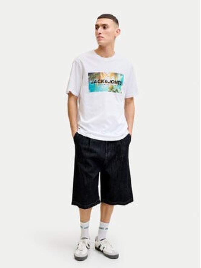 Jack & Jones T-Shirt Indiana Tee 12288112 Biały Regular Fit