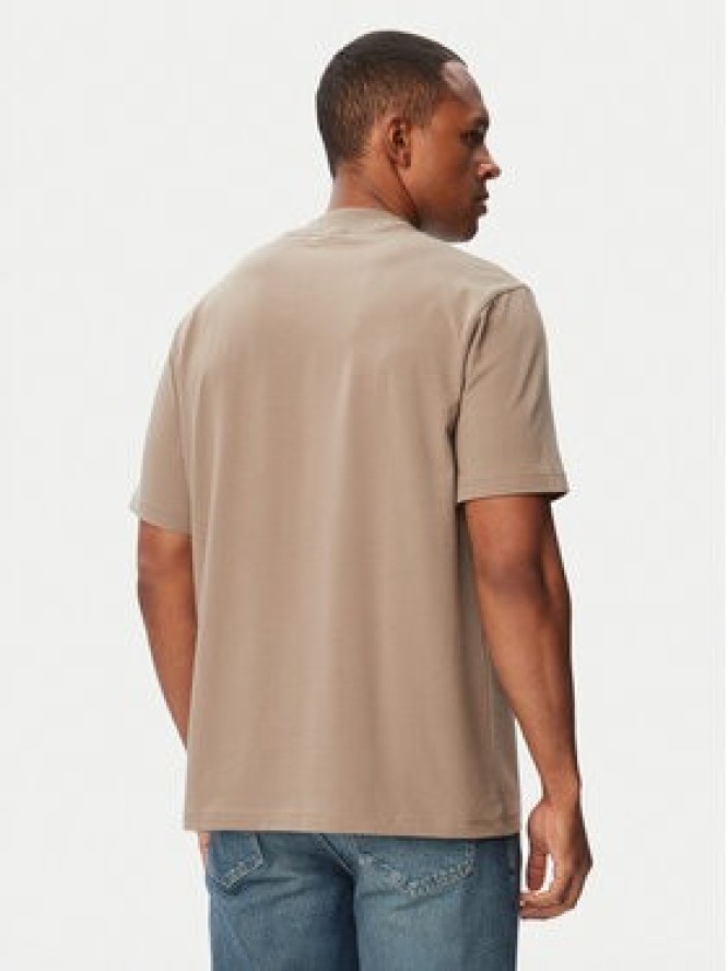 BOSS T-Shirt Tee Collar 50562120 Beżowy Relaxed Fit