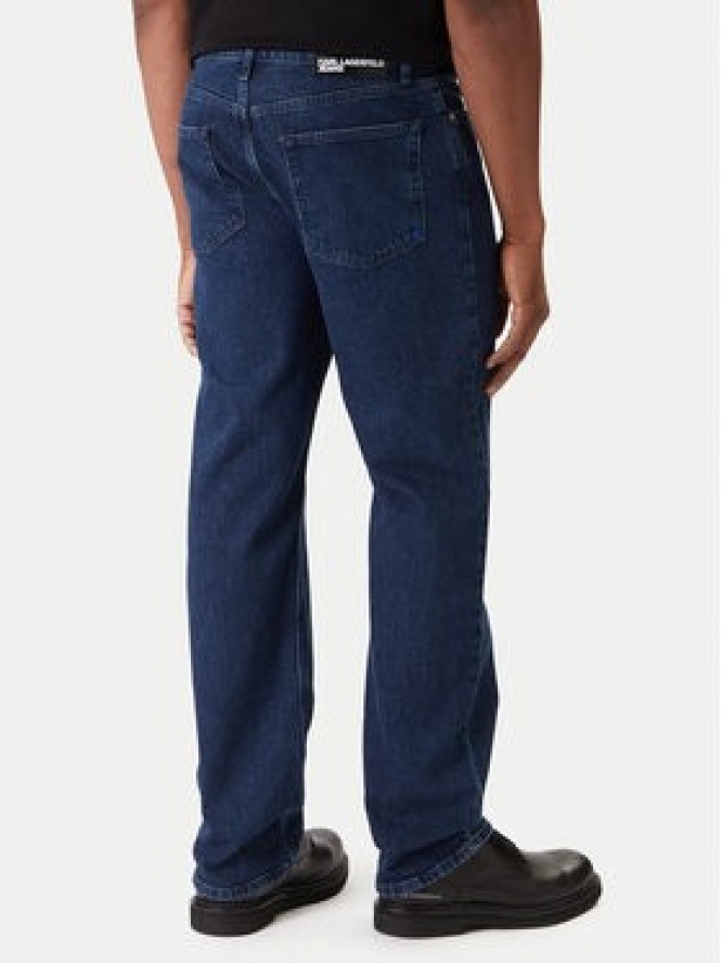Karl Lagerfeld Jeans Jeansy A3M10136 Granatowy Straight Fit