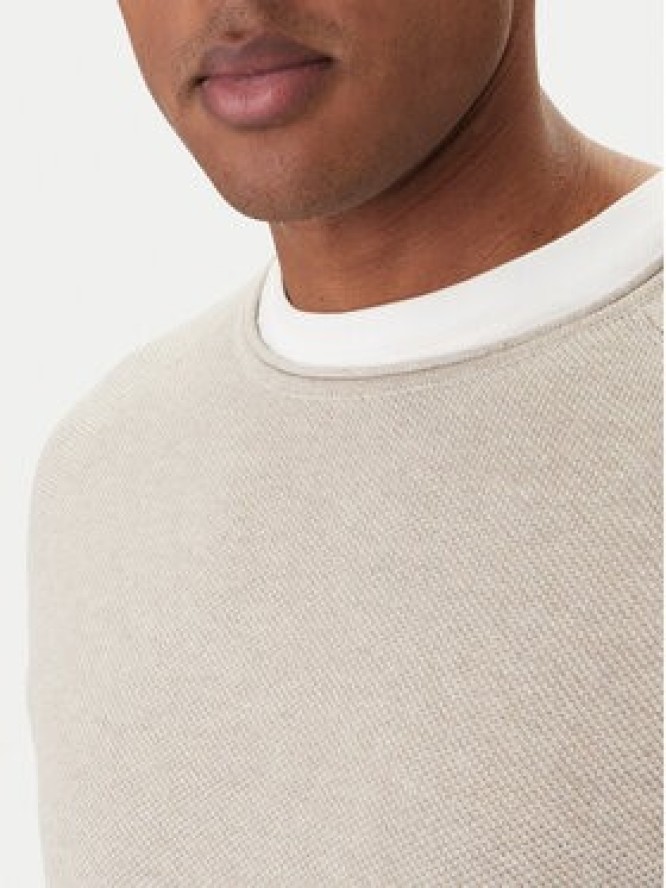 Jack & Jones Sweter Hill 12157321 Beżowy Regular Fit