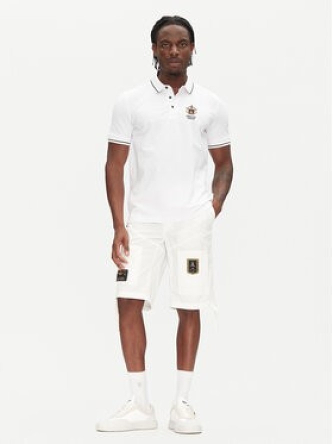 Aeronautica Militare Szorty materiałowe 251BE041CT1122 Biały Regular Fit